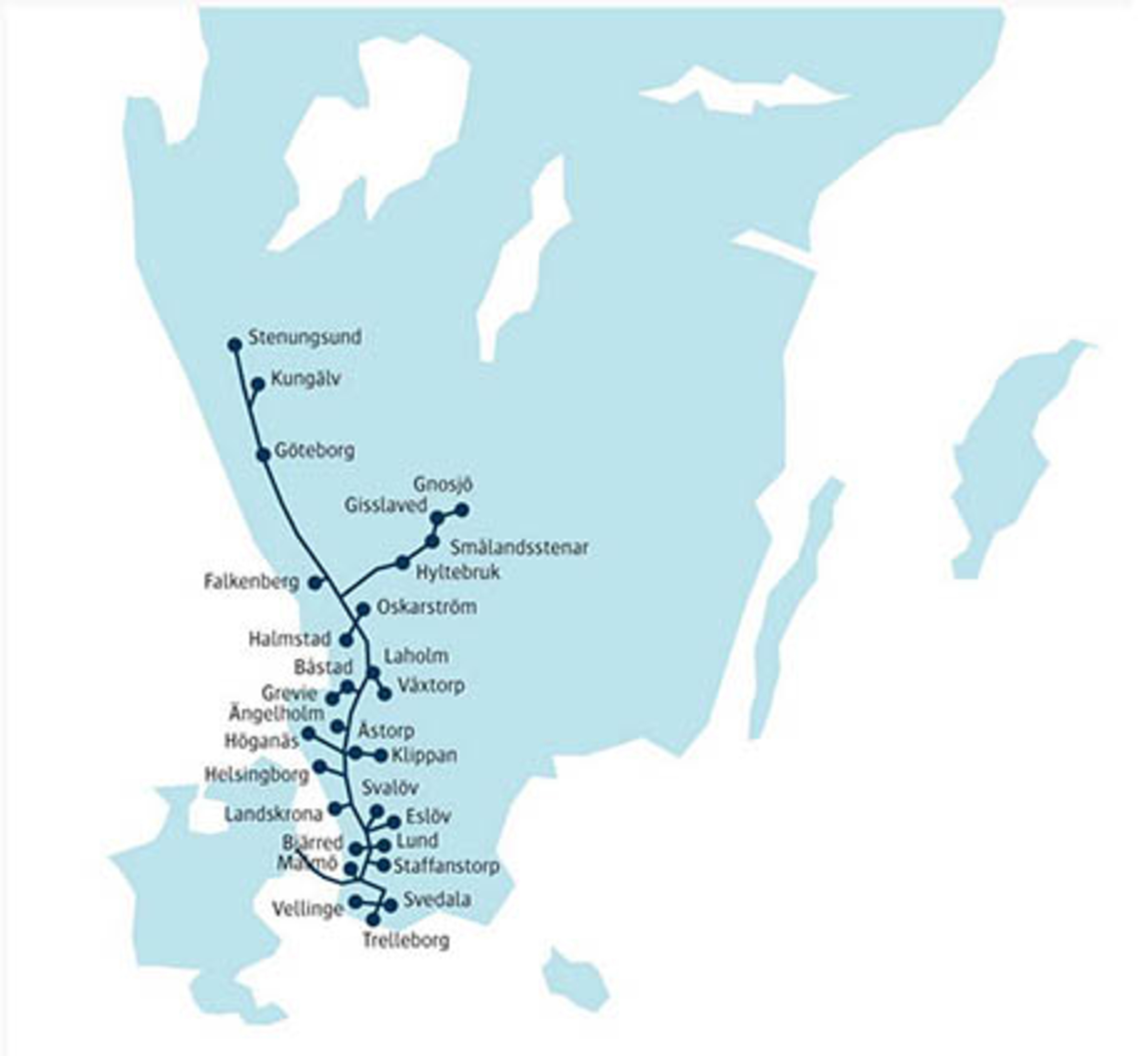kartbild &ouml;ver v&auml;stsvensk naturgas