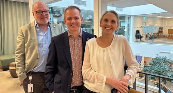 Magnus Fredricson, Skaraborgs kommunalförbund. Ronnie Hollsten, Energikontor Väst och Ulrika Bokeberg, Västra Götalandsregionen