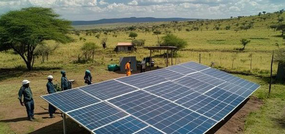 Solcellspark i Ghana