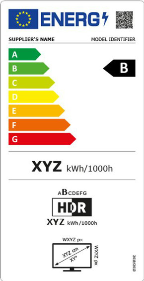 Så här läser du etiketten för tv-apparater och datorskärmar.