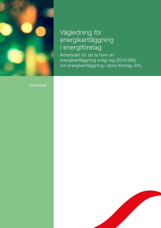 Framsida vägledning för energieffektivisering i energiföretag