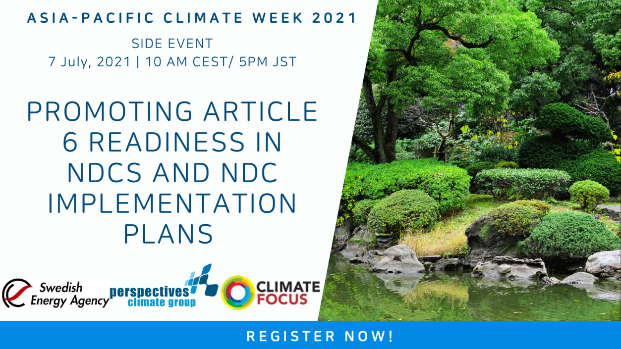 Promoting Article 6 readiness side event at the AsiaPacific Climate Week