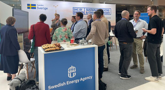 The Swedish delegation’s hub at the Euroheat & Congress exhibition floor
