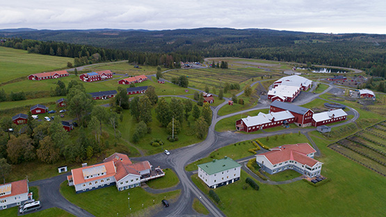 Flygbild över Wången