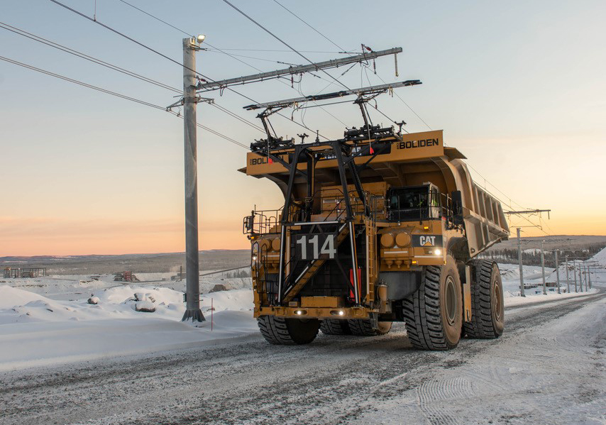 Eltruck i Atikgruvan